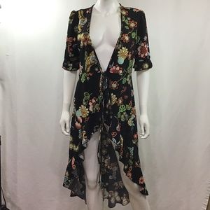 Haute Project Los Angeles Floral Design Kimono